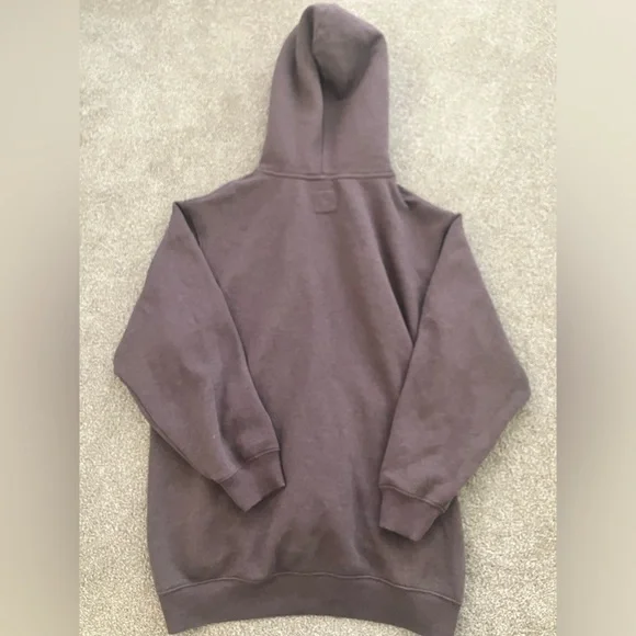 Aerie Hooded Sherpa Lined‎ Zip Up Long Sleeved Hooded Sweatshirt Medium - Picture 4 of 10